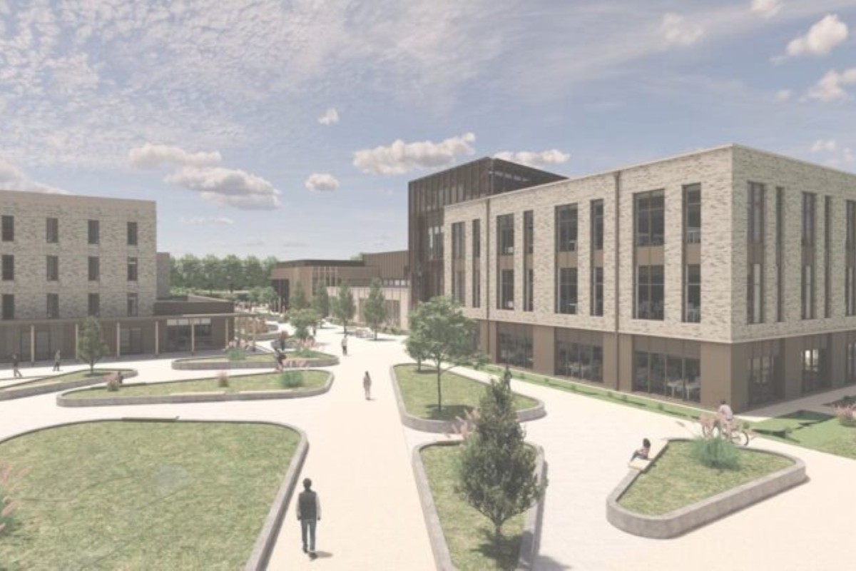 CAFRE Greenmount View of staff offices and landscaped courtyard